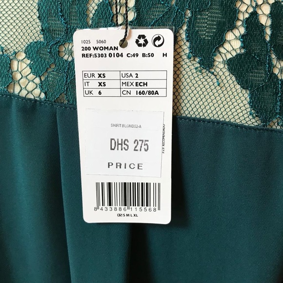 Mango Suits Top, NEW with tag. US size 2 - Picture 4 of 5